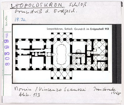 Vorschaubild Leopoldskron: Schloss, Grundriss Erdgeschoss 